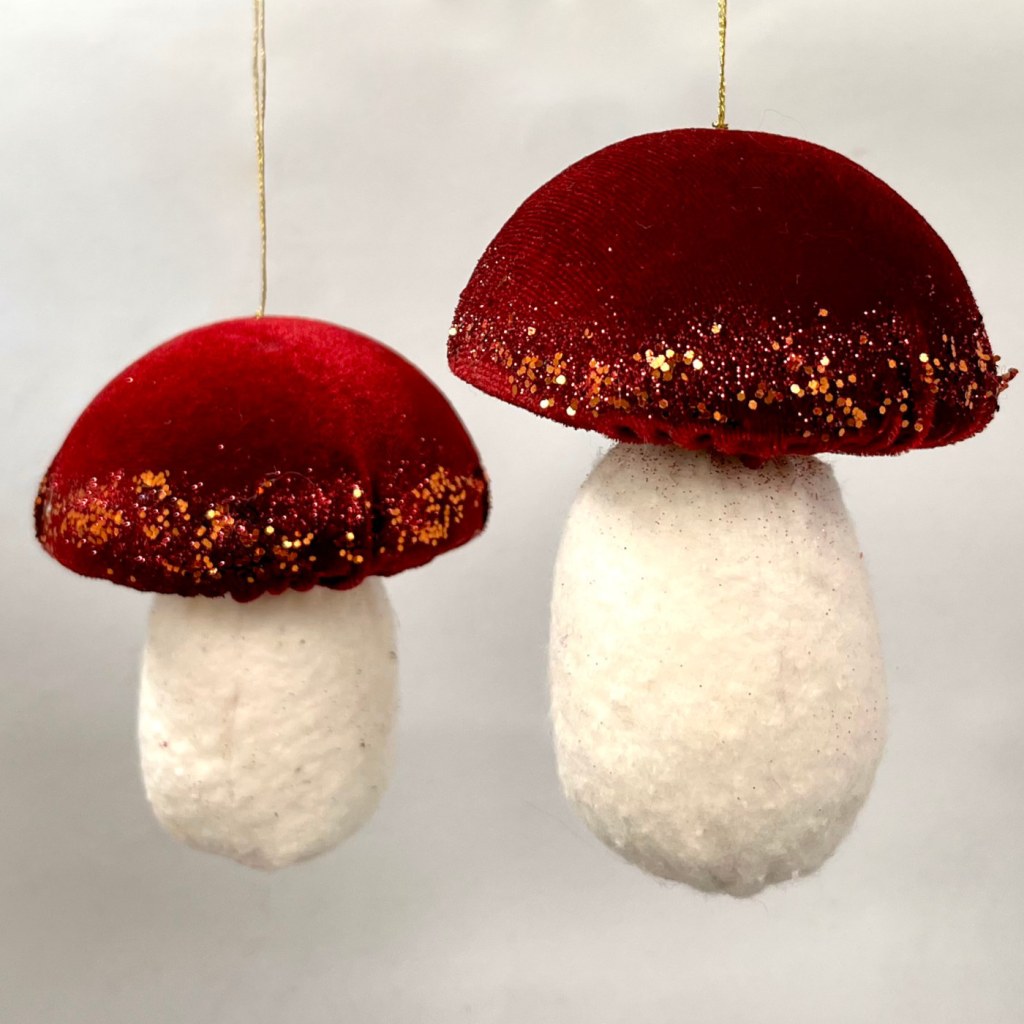 mushroom ornaments